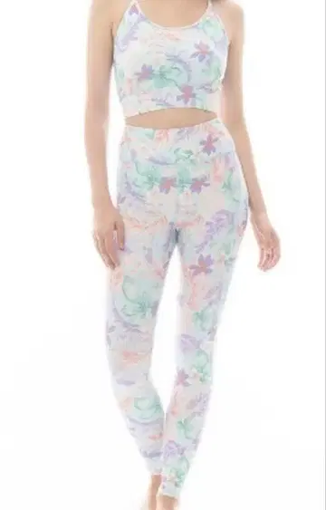 BILLABONG 꽃무늬 브라탑과 레깅스 세트