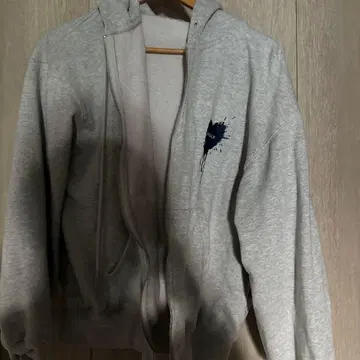 Oncily 그레이 풀 집업 후드티