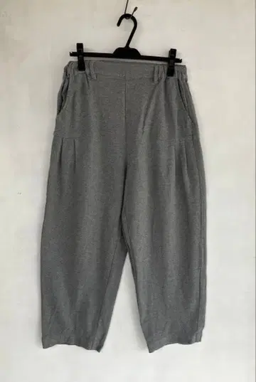 blue willow 코튼 린넨 기모 와이드 팬츠