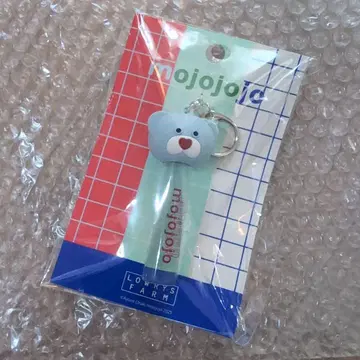 새상품 LOWRYSFARM mojojojo 립캡 키 참 곰