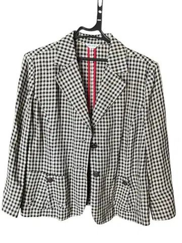 PISANO 체크 무늬 블레이저