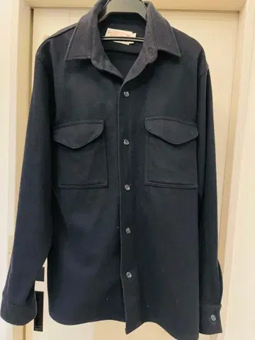 필슨 울 잭 셔츠 네이비 원형 택