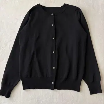 DRESKIP 펄톤 버튼 스폰디쉬 가디건