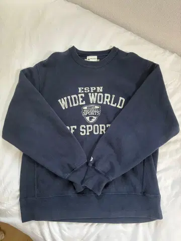 Champion 리버스 위브 맨투맨 디즈니 네이비 90s