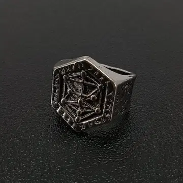 빈티지 각인 조각 실버 반지 14호