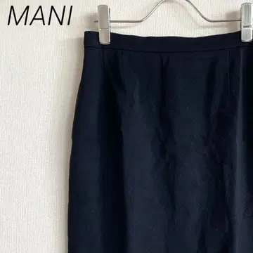 MANI 미디 스커트 타이트 백 슬릿 울 혼방 안감 부착 이탈리아제