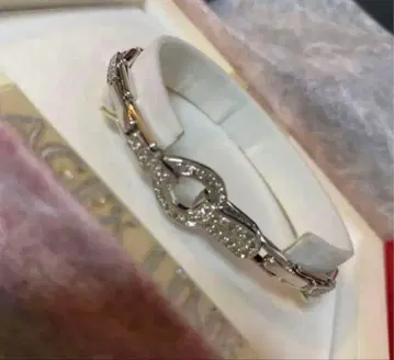 AGEX LINE 게르마늄 주얼리 다이아몬드 포함 팔찌 박스 포함