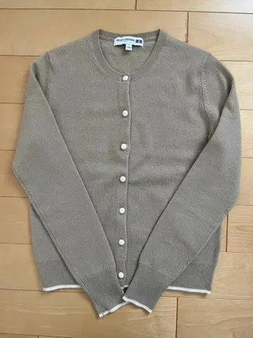 유니클로 x 이네스 캐시미어 가디건 베이지 S