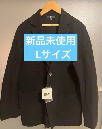 미사용 새상품 유니클로C 25AW 니트 자켓 블랙 L 사이즈