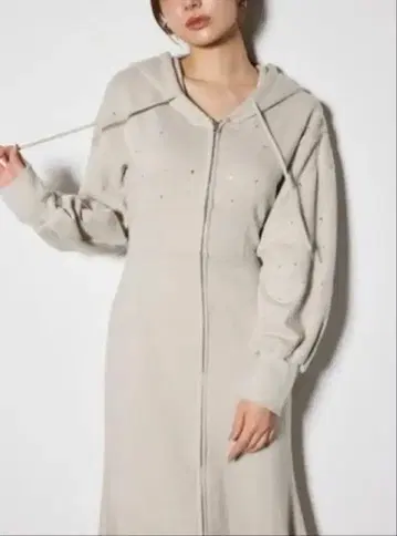 [ rienda ] 비쥬 맨투맨 머메이드 원피스 M 사이즈