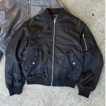 Belvet Camo Reversible MA-1 Jacket Black