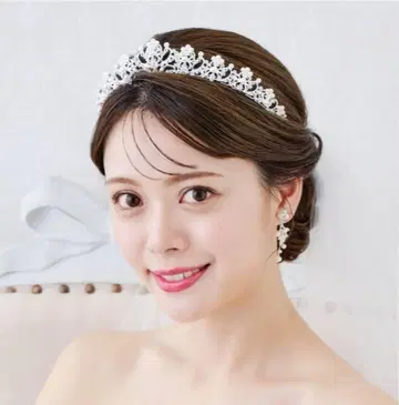 ANNAN WEDDIG 가로 길이 넓은 티아라 T52