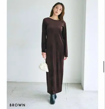 BASEMENT online 백산 벨로아 맥시 원피스