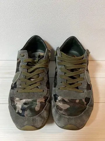 필립 모델 카모 스니커즈 44