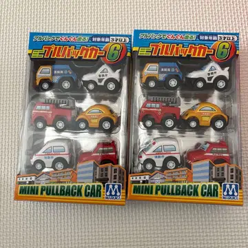 미니카 세트 풀백 기능 포함 소방차, 경찰차