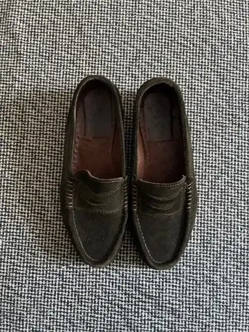 STOKTON 스웨이드 로퍼 카키 이탈리아제