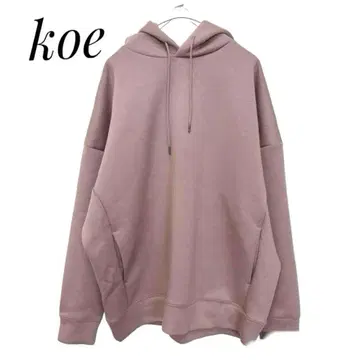 koe 코에 맨투맨 후드티 오버 사이즈 후드 핑크 계열 XL
