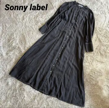 어반 리서치 서니 라벨 핏 데님 드레스 원피스