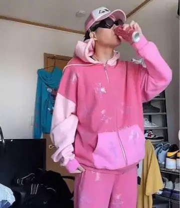 unknown london 핑크 셋업