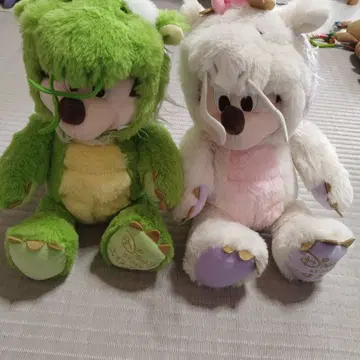 디즈니 미키 미니 용띠 봉제 인형 2체 세트