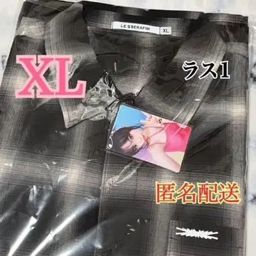라스트 Le Sserafim HOT IN JAPAN 체크 셔츠 XL
