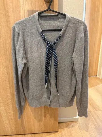 [ 고베 레터스 ] 스카프 리본 디자인 가디건