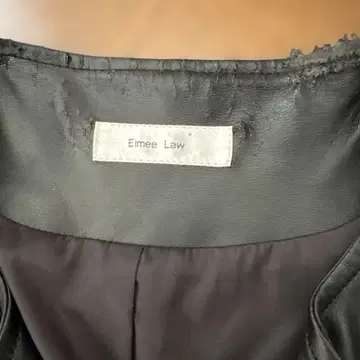 Eimee Law 블랙 라이더 자켓 프릴 포함