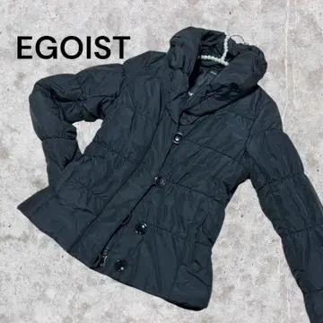 EGOIST 블랙 다운 자켓 지퍼 포함
