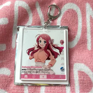 좀비랜드 사가 미나모토 사쿠라 아크릴 키링