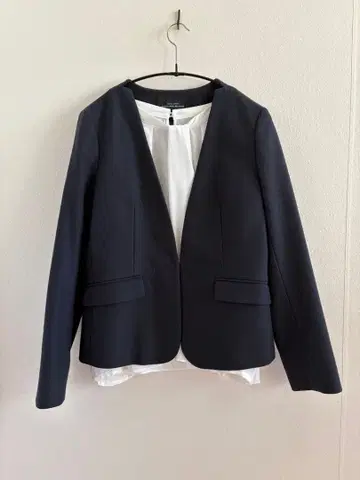 GREEN LABEL RELAXING 노카라 자켓 & 블라우스 세트