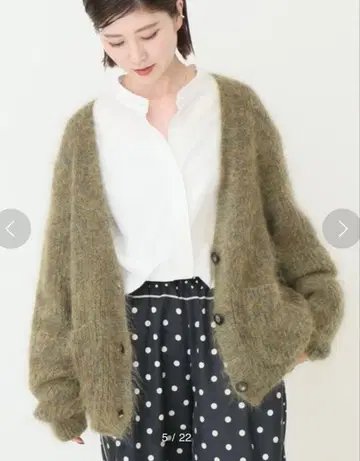 enrica 모헤어 니트 가디건