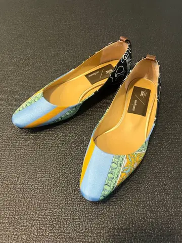 아트 프린트 플랫슈즈 멀티 컬러 GRISE