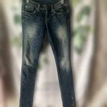 d.l.a 스키니 데님 백 지퍼 포켓