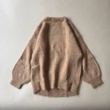 [새상품급] ZAMPA 볼륨 소매 하이넥 알파카 니트 넉넉하게