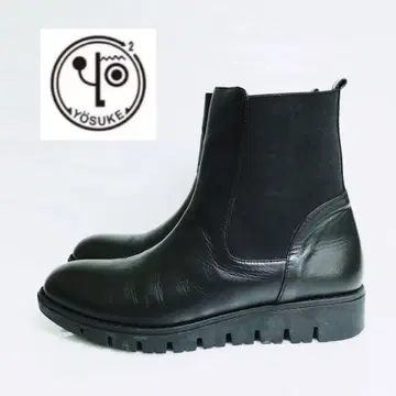 새상품급 YOSUKE 요스케 사이즈 고어 부츠 통굽 25cm 블랙