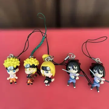 나루토 피규어 스트랩 5개 세트