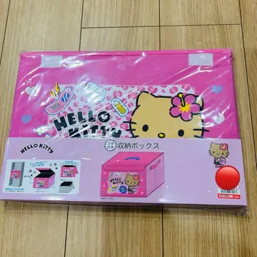 시마무라 일광화상 키티 Hello Kitty 뚜껑 포함 수납 박스