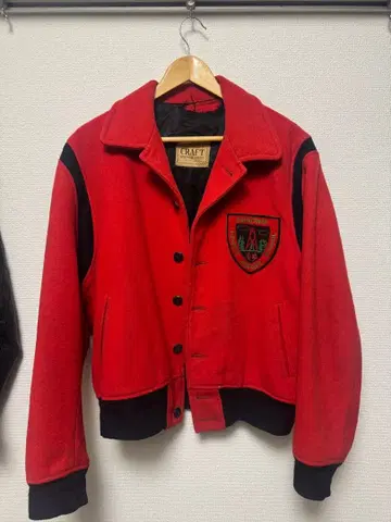 50s 바시티 자켓 펠트 패치 4연 보타스타