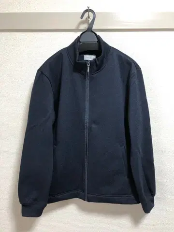 심플 라이프 점퍼 스탠드 블루종 자켓 플리스 남성용 네이비