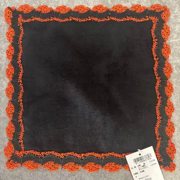 치카자와 레이스 타월 손수건 이쿠라 블랙