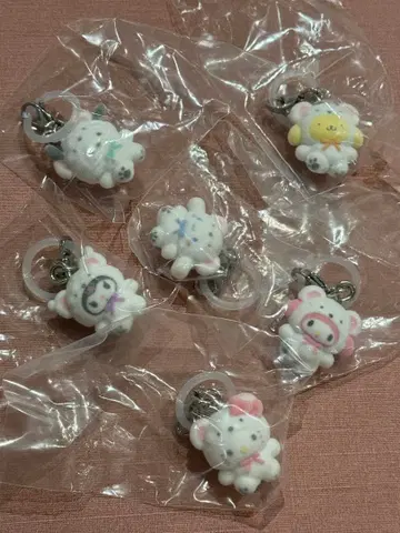 메지루시 액세서리 산리오 캐릭터즈 후와후와 스노우
