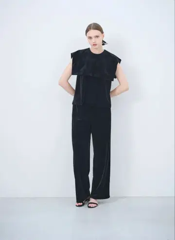 택 포함 새상품 Liten Velour wide pants