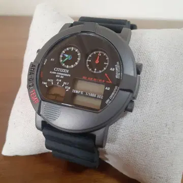 CITIZEN 레코드 라벨 JG0074-11E 건메탈 블랙