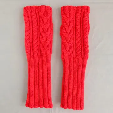 손뜨개질 핸드 워머 모던한 오렌지