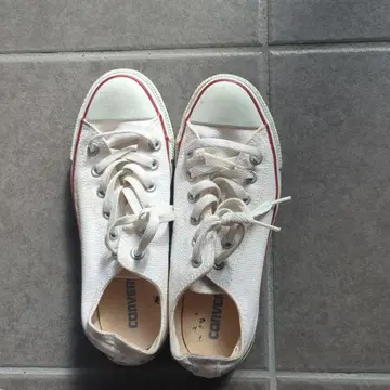 Converse 화이트 캔버스 스니커즈