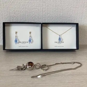 파이널 판타지 목걸이 귀걸이 세트