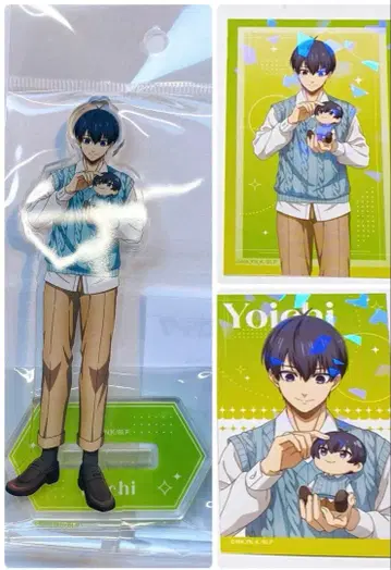 블루 록 이사기 요이치  시리즈 아크릴 스탠드 홀로그램 카드