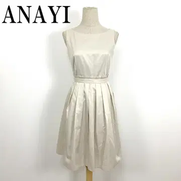 LA7782 ANAYI 아나이 레이어드 슬리브리스 원피스 베이지 S