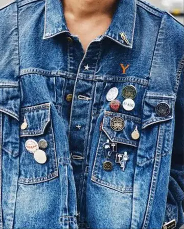 Sacai x Levis 아오야마점 한정판 핀즈 세트