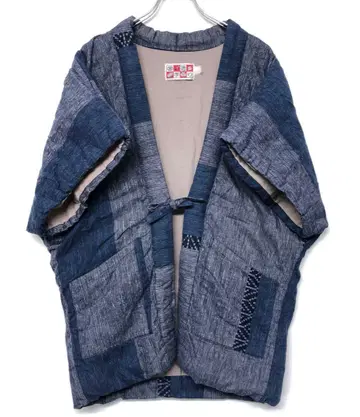 미야타 직물 핸드메이드 수제 네이비 나염 일본제 재팬 컬처 도테라 탄젠